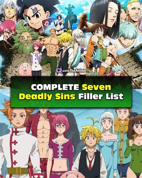 List of episodes. . Seven deadly sins filler list